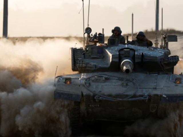 a tank manoeuvres near the israel gaza border amid the ongoing conflict between israel and hamas in israel august 7 2024 photo reuters a tank manoeuvres near the israel gaza border amid the ongoing conflict between israel and hamas in israel august 7 2024 photo reuters